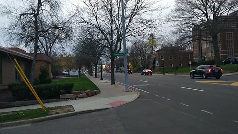 Don't Turn Left : Protestors in Highland Square Friday Evening.