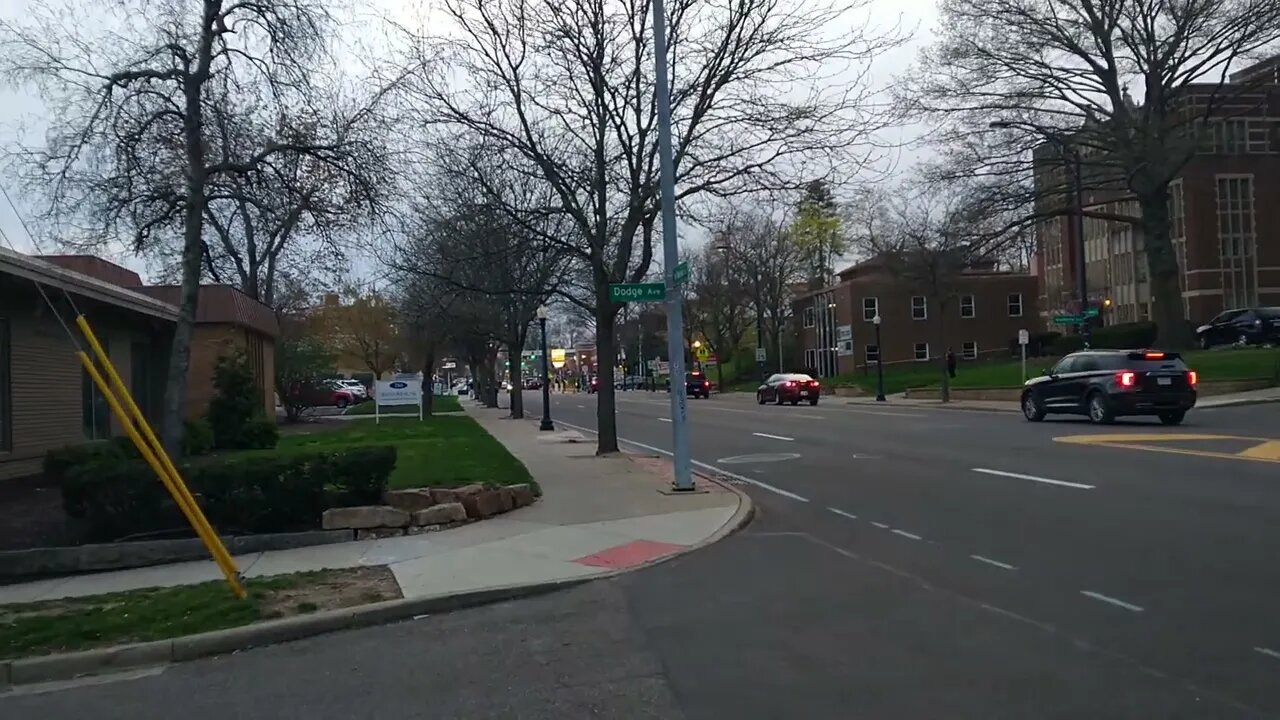 Don't Turn Left : Protestors in Highland Square Friday Evening.