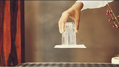 Upside Down Glass of Water Trick - Science Experiment