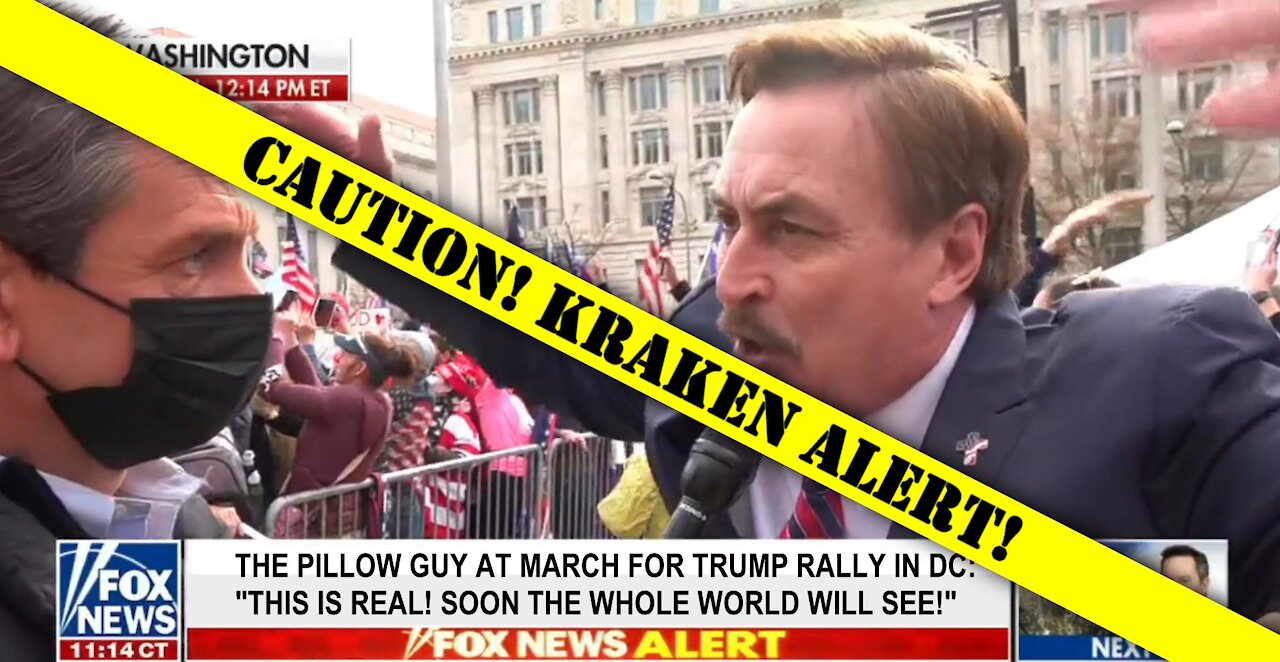 Pillow Guy Releases Kraken LIVE on Cable News! 12/12/2020