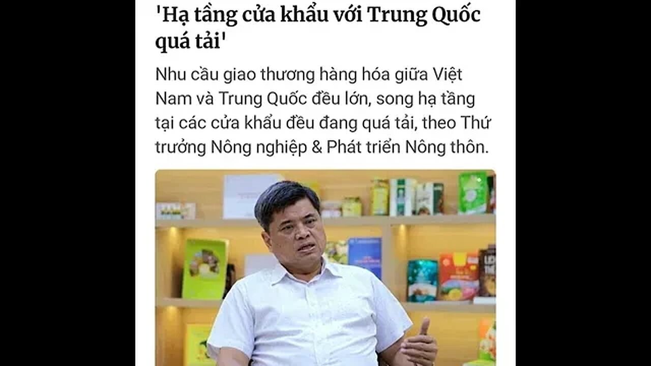 "SỐC* - *NÔNG NGHIỆP & PHÁT TRIỂM NÔNG THÔN, HẠ TẦNG CỬA KHẨU VỚI TRUNG QUỐC QUÁ TẢI" #shorts