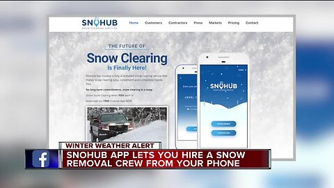 'It’s going to be very busy but I’m ready for it.' Snow removal app expects big business ahead of heavy snowfall