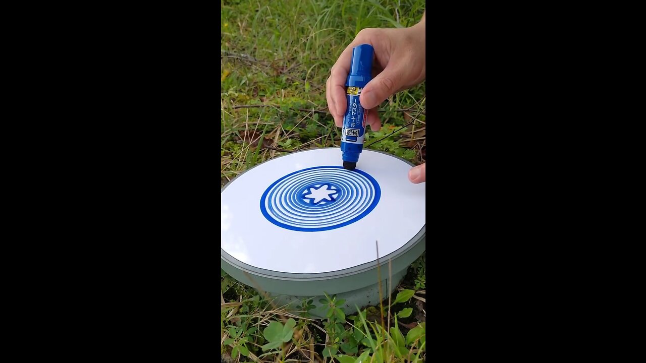 Spin Art with WhiteBoard ve Potter’s wheel #art wheel #paint