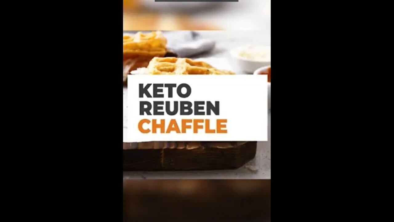 Keto Reuben Chaffle