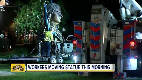 Princess Ulele bust removed from Tampa Riverwalk