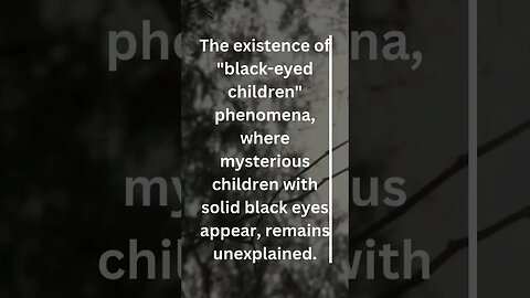 Black eyed children