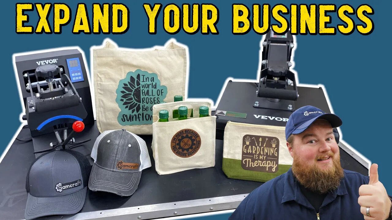 Consider THIS to GROW Your BUSINESS! Affordable heat presses for hats and more!