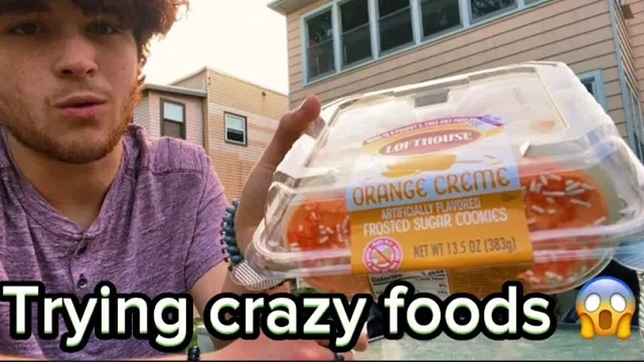 Trying CRAZY FOODS!!(vlog)