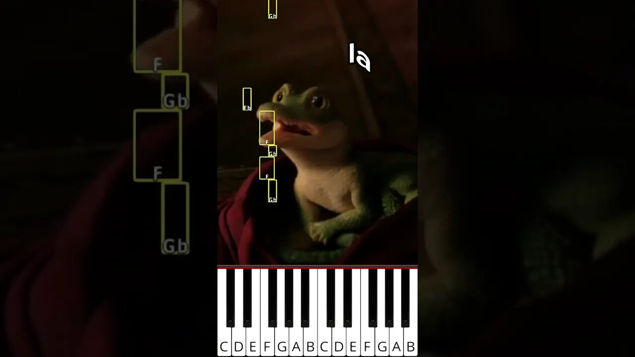 Shawn Mendes singing "lalalalala" from Lyle, Lyle, Crocodile - Octave Piano Tutorial