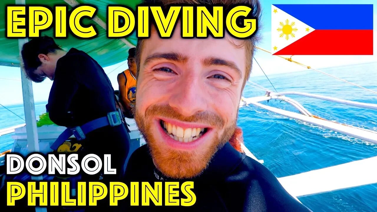 EPIC Scuba Diving for MANTA RAYS and WHALE SHARKS in DONSOL PHILIPPINES (Manta Bowl)