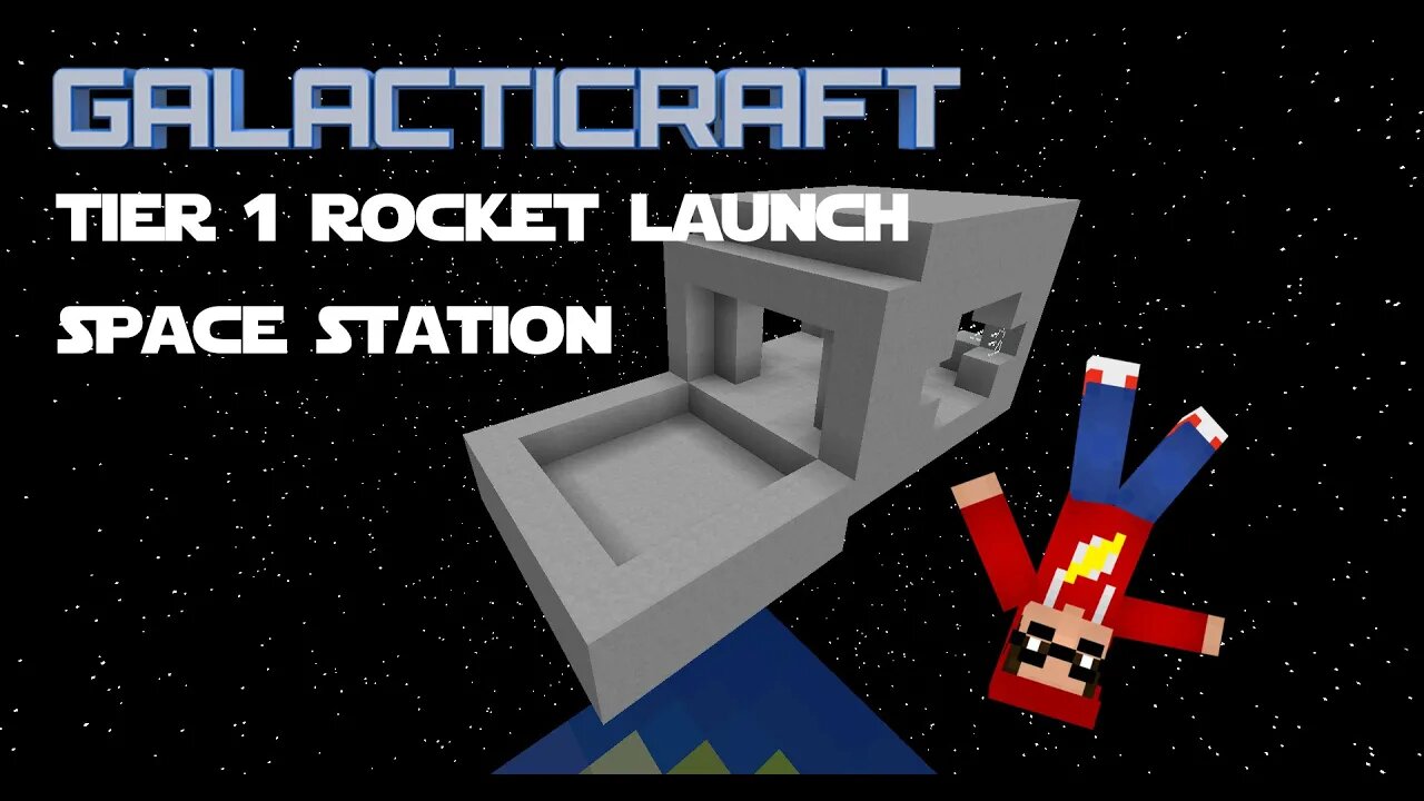 Minecraft - Mod Tutorial Galacticraft - Tier 1 Rocket Launch & Space Station