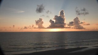 Beautiful time lapse: filmed from the Ormond Beach Florida shore