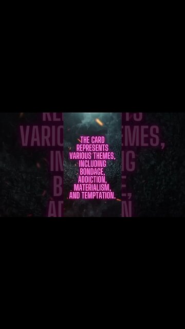 Temptation and Transformation: Decoding the Devil Card in Tarot