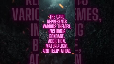 Temptation and Transformation: Decoding the Devil Card in Tarot