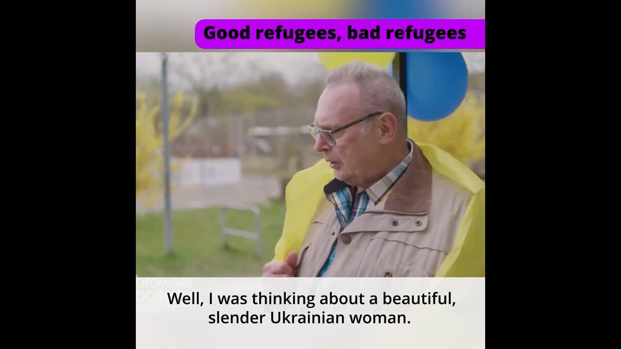 A satirical video from Germany about attitudes toward refugees from Ukraine and elsewhere