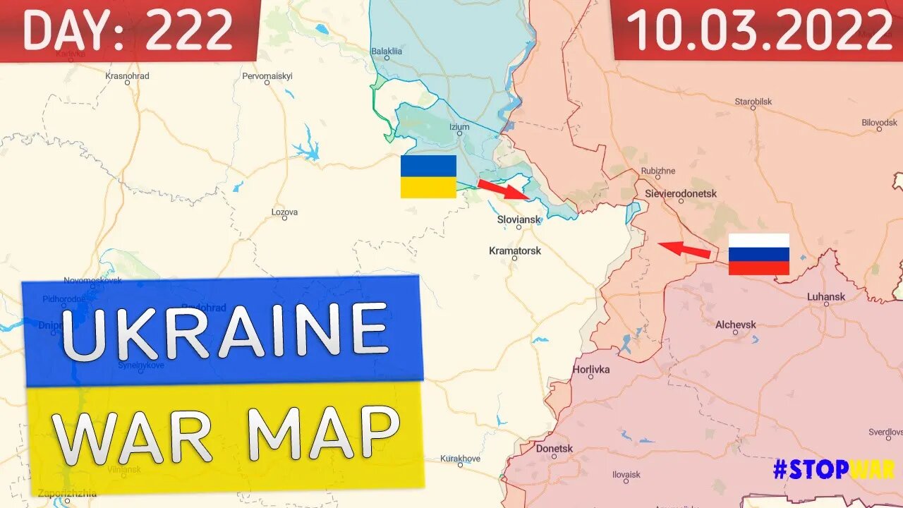 Russia and Ukraine war map 03 October 2022 - 222 day invasion | Military summary latest news today