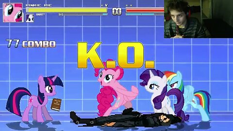 My Little Pony Characters (Twilight Sparkle, Rainbow Dash, And Rarity) VS Neo In An Epic Battle