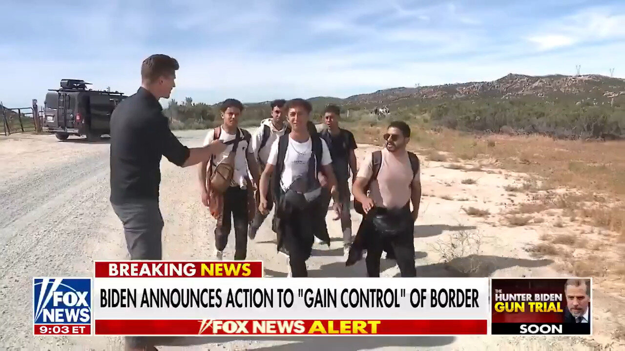 Middle Eastern Men From Egypt, Jordan, & Turkey Crossing Illegally Into Jacumba, California