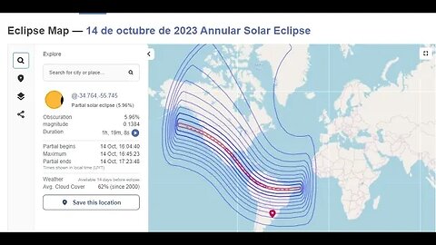 PREVIA ECLIPSE SOLAR ANULAR 14 OCTUBRE 2023