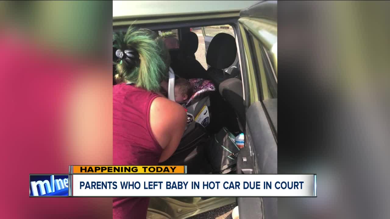 Two arrested after overdosing, leaving baby in hot car