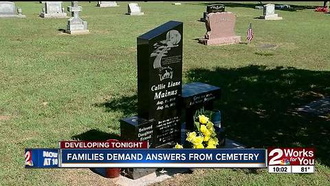 Families outraged over cemetery vandalism