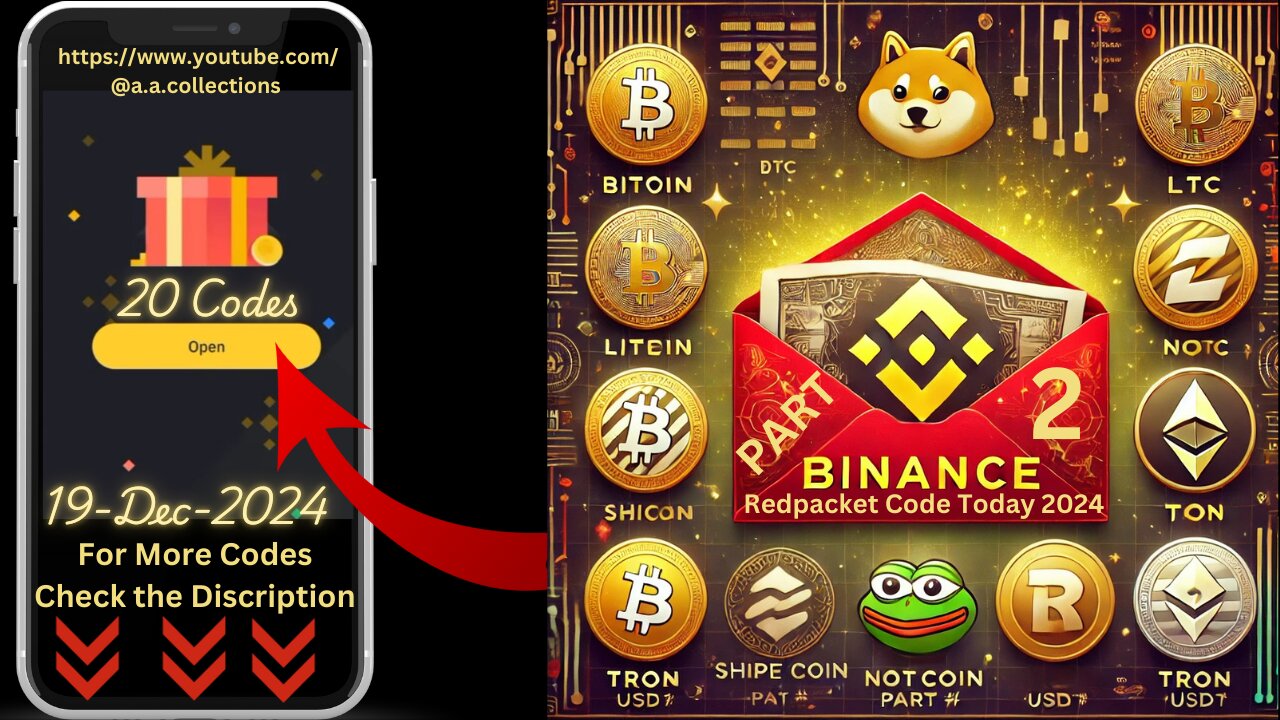 Binance Red Packet code Today 2024 Claim NOT TON TRX USDT BTC Giveaway Airdrop 19 Dec 2024 PART 2