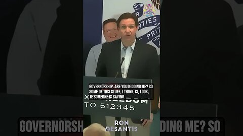 Ron DeSantis, Are You Kidding Me?