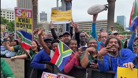 South Africa - Cape Town - Springbok Trophy Tour (Video) (FXY)
