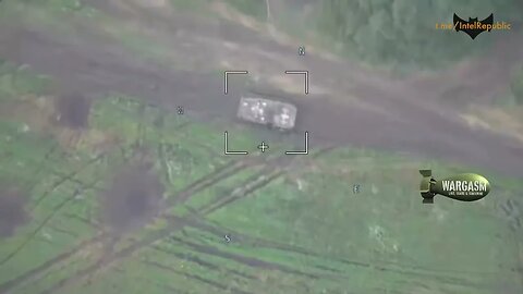 Russian 'Lancet' kamikaze drone hits a BMP