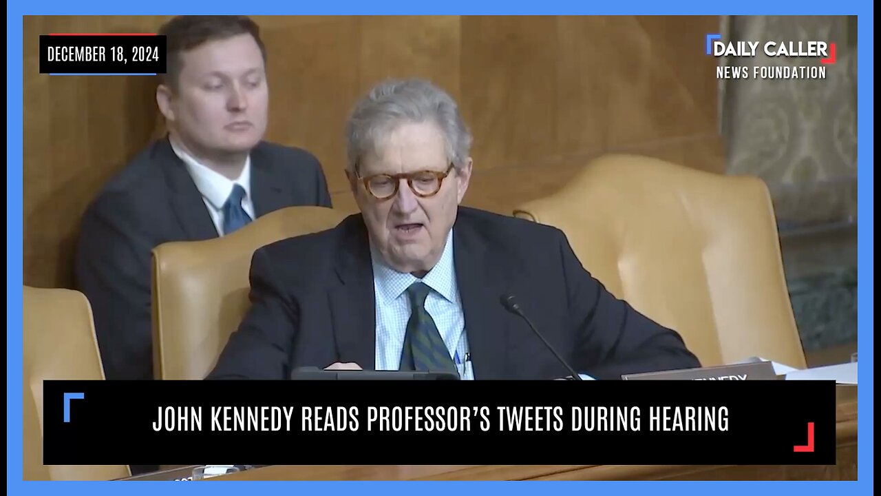 Sen. John Kennedy Reads Woke 