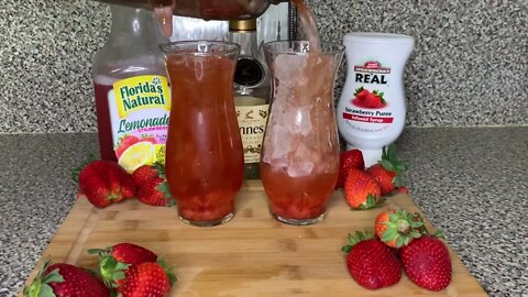 STRAWBERRY HENNY BETTER THAN TGI FRIDAYS STRONG DRINKCOCKTAILS ALCOHOLIC BEVERAGES 3