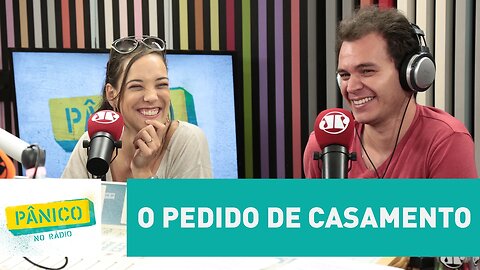 Alexandre Contini conta como foi pedido de casamento para Adriana Birolli | Pânico