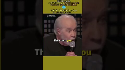 The Real Owners: George Carlin Unmasks the Masters of The World #shorts #comedian