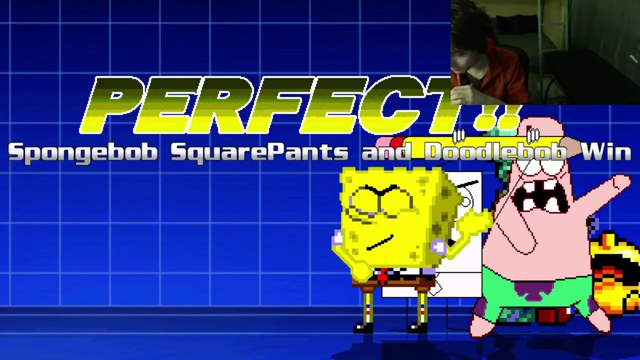 SpongeBob SquarePants Characters (SpongeBob, Squidward, And DoodleBob) VS Pac-Man In An Epic Battle