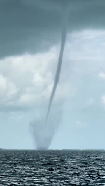 Epic waterspout captured on camera in the Bogi Channel in Florida