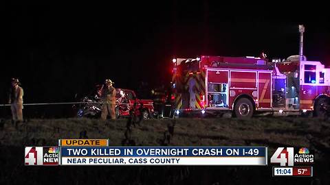 Two dead in crossover crash on I-49 near Peculiar