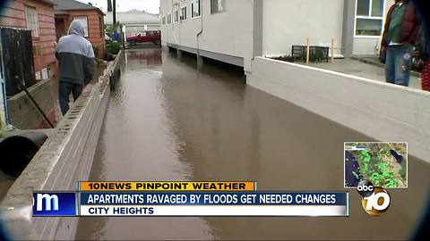 Apartments ravaged by floods get needed imporovements