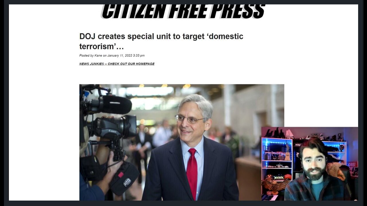DOJ Creates Specialized Unit To Combat American Patriots! Floatshow Clip