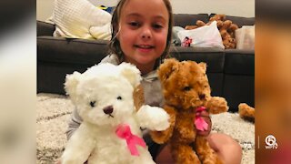 Girl selling 'Cancer Bears' after mom fought breast cancer