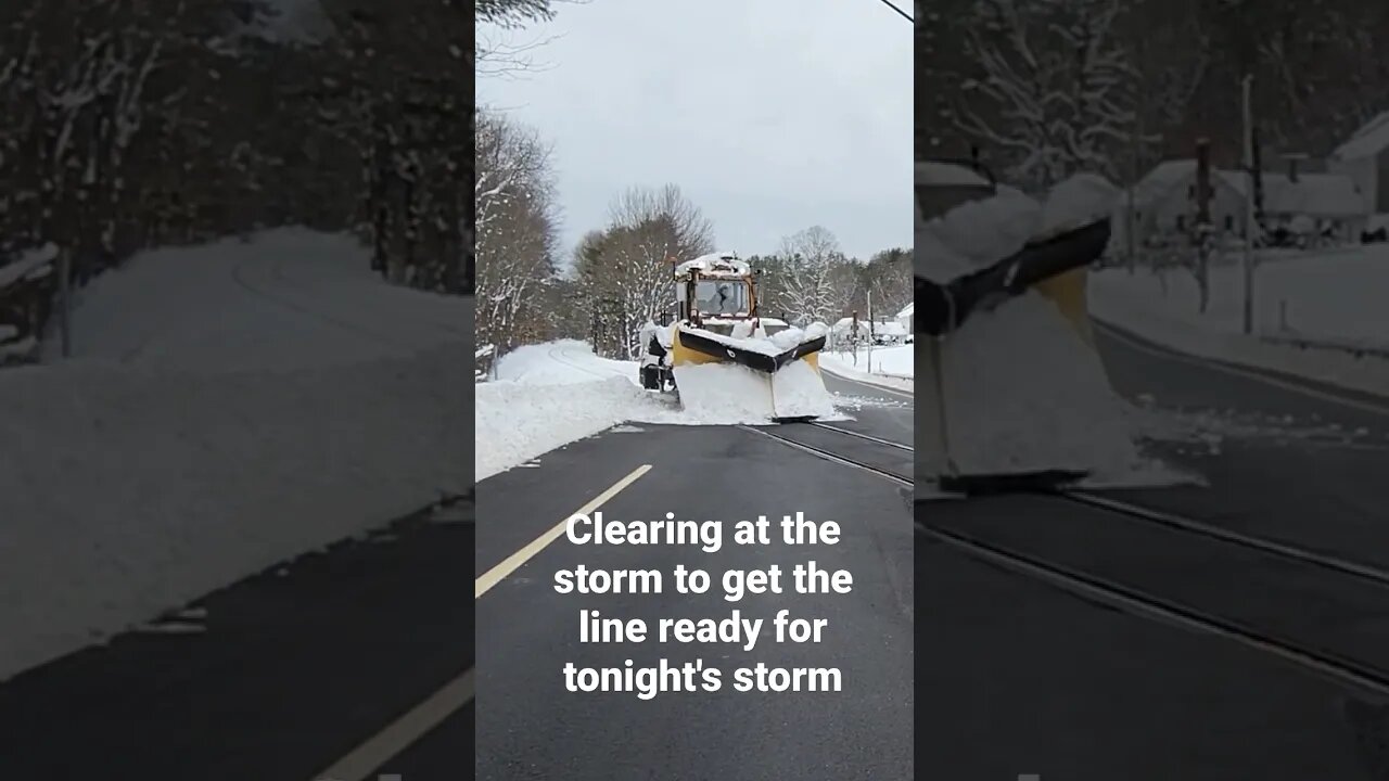 Working the C Series along the line to clear the storm and prep form tonight's storm