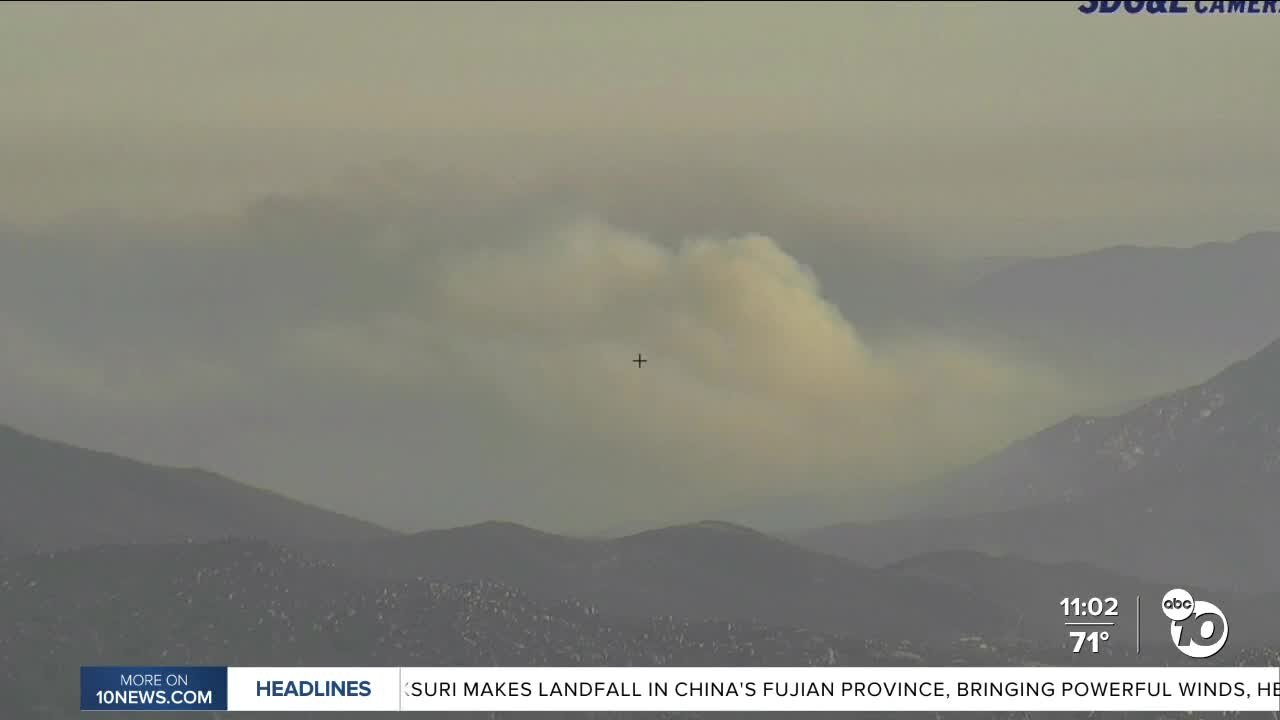 Did you smell smoke this morning? Could be from the Border 21 fire