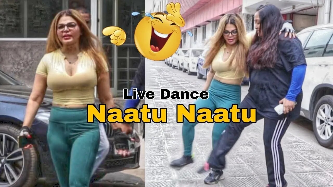 Rakhi Sawant ने RRR Movie के Song Natu Natu पर किया Media के सामने Dance | Natu Natu Dance In Public