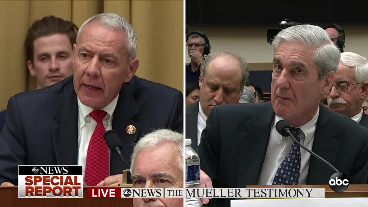 Rep. Ken Buck, R-Colo., questions Robert Mueller about whether Trump can be charged once he leaves office