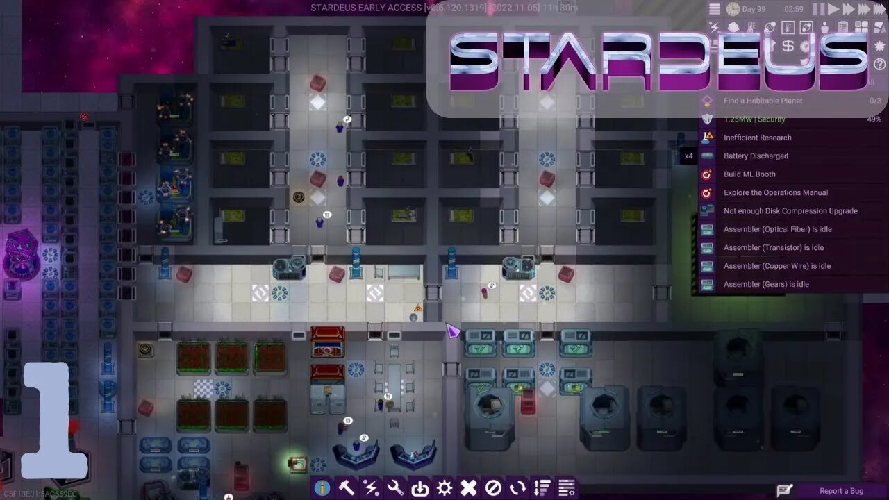 Post Tutorial Organisation - Stardeus - 1