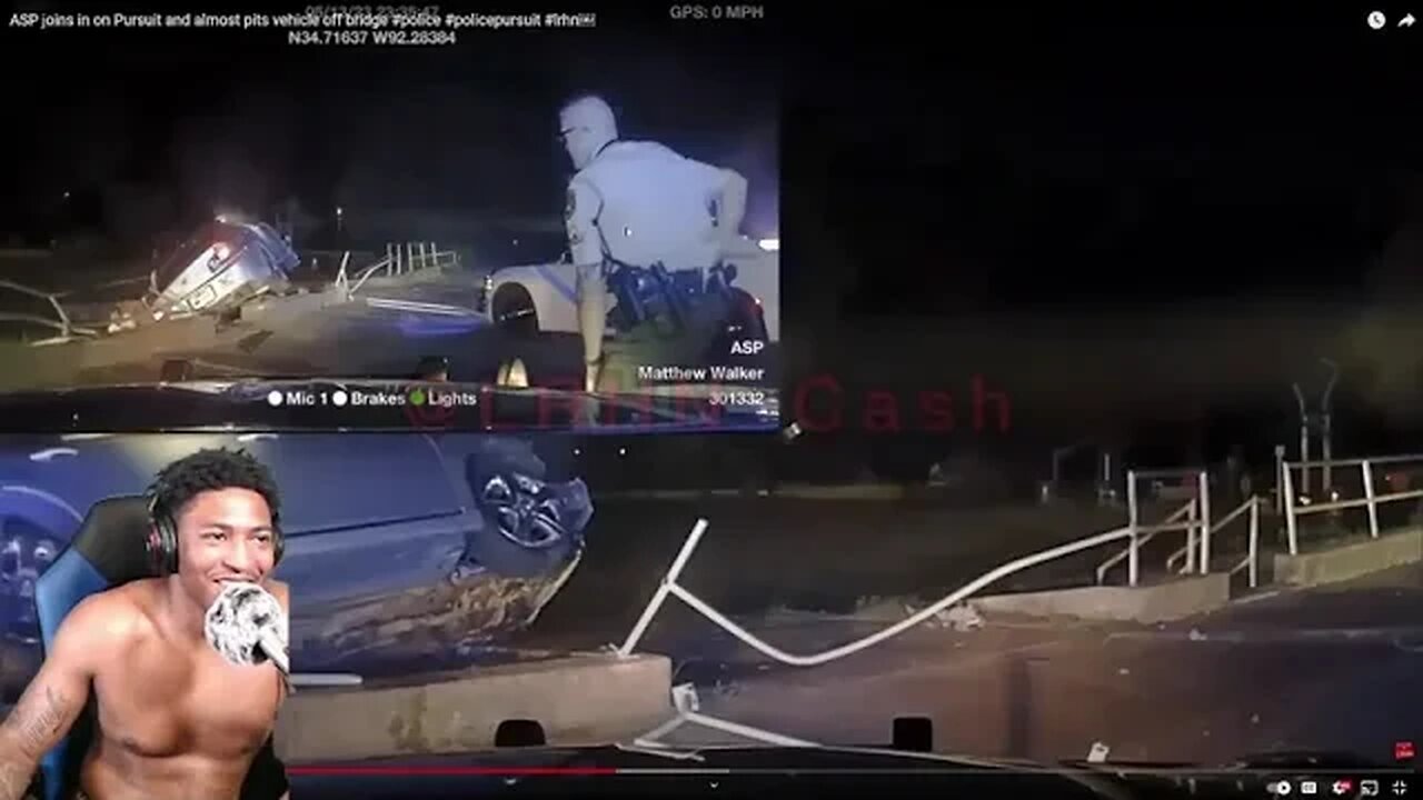 DewayneReacts to ASP joins in on Pursuit and almost pits vehicle off bridge #police