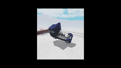 |MiniBeamNG/ Cars Snow Jump #08 BeamNG.Drive #Shorts