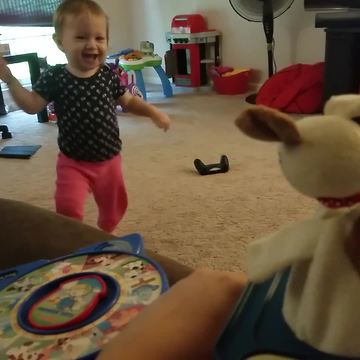 "A Tot Girl Has Mixed Feelings About “Jack In The Box”"