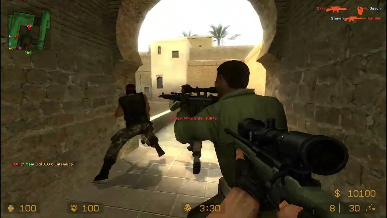 Counter Strike Source Dust 1 Bots #22 Just Only Sniper Rifles