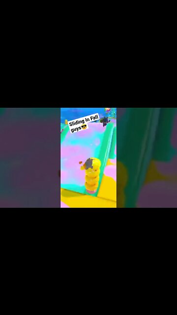 Sliding in fall guys #fallguys #gaming #shorts #short