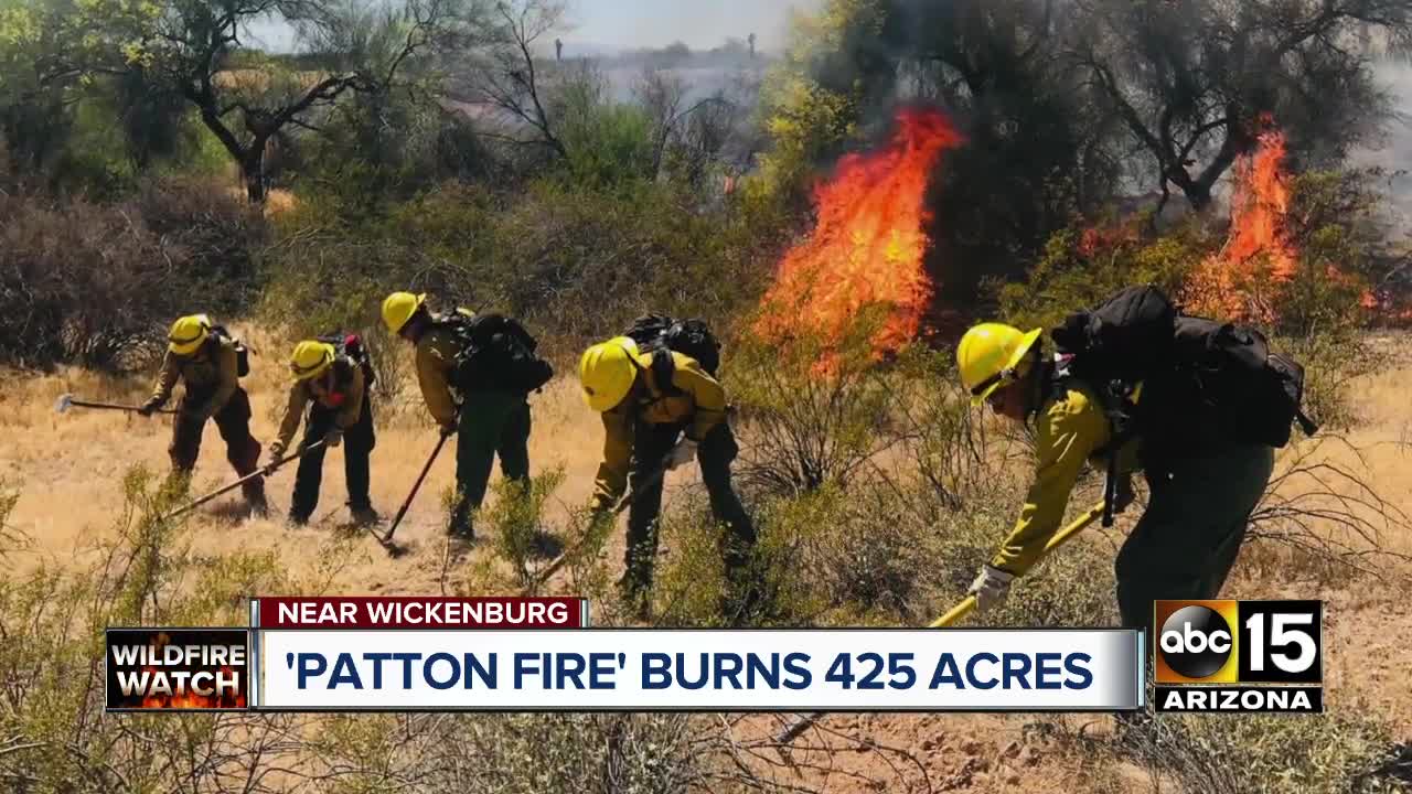 Patton Fire burns 425 acres